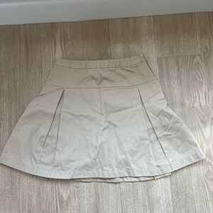 Gap kids khaki pleated adjustable skirt